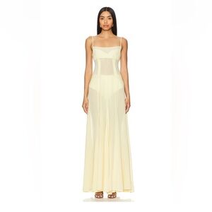 NWT Camila Coelho Dia maxi dress in “sunlight” yellow size XS